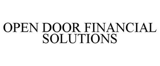 OPEN DOOR FINANCIAL SOLUTIONS