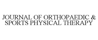 JOURNAL OF ORTHOPAEDIC & SPORTS PHYSICAL THERAPY