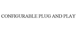 CONFIGURABLE PLUG AND PLAY