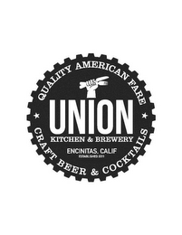 UNION KITCHEN & BREWERY ENCINITAS, CALIFESTABLISHED 2011 QUALITY AMERICAN FARE AND CRAFT BEER & COCKTAILS