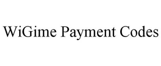 WIGIME PAYMENT CODES