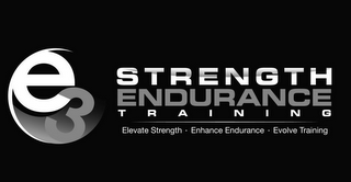 E3 STRENGTH ENDURANCE TRAINING ELEVATE STRENGTH · ENHANCE ENDURANCE · EVOLVE TRAINING