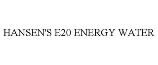 HANSEN'S E20 ENERGY WATER