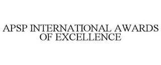 APSP INTERNATIONAL AWARDS OF EXCELLENCE