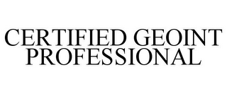 CERTIFIED GEOINT PROFESSIONAL