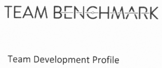 TEAM BENCHMARK TEAM DEVELOPMENT PROFILE