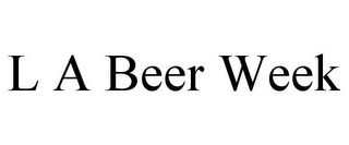 L A BEER WEEK