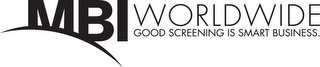 MBI WORLDWIDE GOOD SCREENING IS SMART BUSINESS.