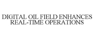 DIGITAL OIL FIELD ENHANCES REAL-TIME OPERATIONS