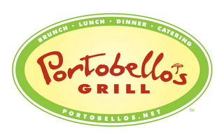 BRUNCH · LUNCH · DINNER · CATERING PORTOBELLO'S GRILL PORTOBELLOS.NET