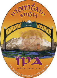 MOUNTAIN HIGH WEED IPA INDIA PALE ALE MT SHASTA BREWING CO. WEED, CA