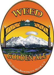 WEED WEED GOLDEN ALE MT SHASTA BREWING CO. WEED, CA