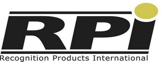 RPI RECOGNITION PRODUCTS INTERNATIONAL