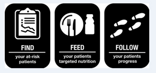 FIND YOUR AT-RISK PATIENTS FEED YOUR PATIENTS TARGETED NUTRITION FOLLOW YOUR PATIENTS PROGRESS