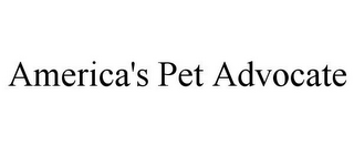 AMERICA'S PET ADVOCATE