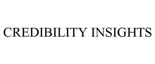 CREDIBILITY INSIGHTS