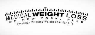 MEDICAL WEIGHT LOSS OF NEW YORK, PLLC PHYSICIAN DIRECTED WEIGHT LOSS FOR LIFE