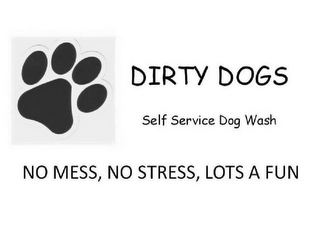 DIRTY DOGS SELF DOG WASH NO MESS NO STRESS LOTS A FUN