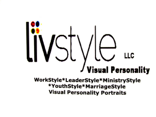 LIVSTYLE LLC VISUAL PERSONALITY WORKSTYLE*LEADERSTYLE* MINISTRYSTYLE*YOUTHSTYLE* MARRIAGESTYLE VISUAL PERSONALITY PORTRAITS