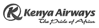 KO KENYA AIRWAYS THE PRIDE OF AFRICA