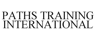 PATHS TRAINING INTERNATIONAL