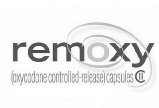 REMOXY (OXYCODONE CONTROLLED-RELEASE) CAPSULES C