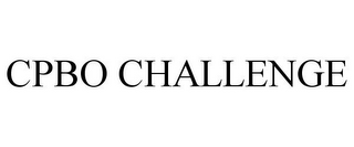 CPBO CHALLENGE