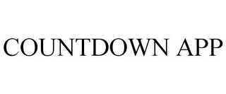 COUNTDOWN APP