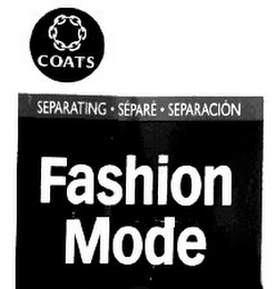 COATS FASHION MODE SEPARATING SEPARE SEPARACION