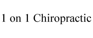 1 ON 1 CHIROPRACTIC