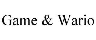 GAME & WARIO