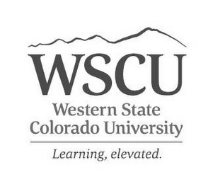 WSCU WESTERN STATE COLORADO UNIVERSITY LEARNING, ELEVATED.