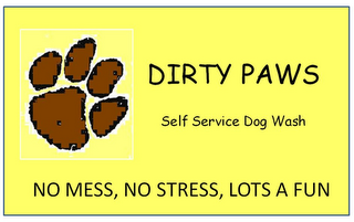 DIRTY PAWS SELF SERVICE DOG WASH NO MESS, NO STRESS, LOTS A FUN