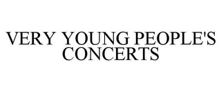 VERY YOUNG PEOPLE'S CONCERTS