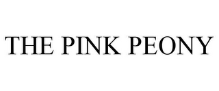 THE PINK PEONY