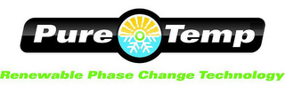 PURE TEMP RENEWABLE PHASE CHANGE TECHNOLOGY