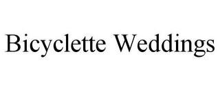 BICYCLETTE WEDDINGS