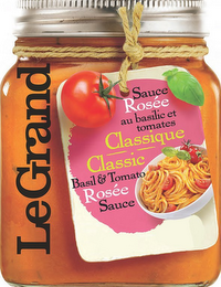 LEGRAND SAUCE ROSEE AU BASILIC ET TOMATES CLASSIQUE CLASSIC BASIL & TOMATO ROSEE SAUCE