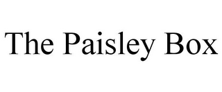 THE PAISLEY BOX