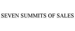 SEVEN SUMMITS OF SALES