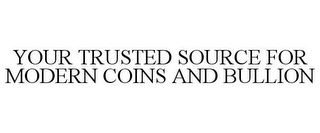 YOUR TRUSTED SOURCE FOR MODERN COINS AND BULLION