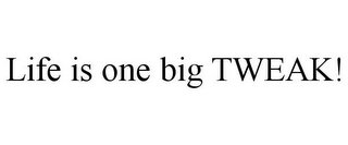 LIFE IS ONE BIG TWEAK!