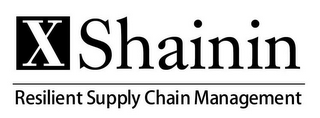 X SHAININ RESILIENT SUPPLY CHAIN MANAGEMENT