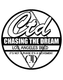 CTD CHASING THE DREAM LOS ANGELES BRED .IT'S NOT A PHASE IT'S A MOVEMENT. CTD