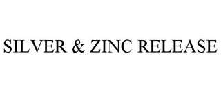 SILVER & ZINC RELEASE