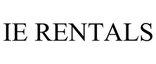 IE RENTALS