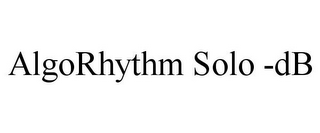 ALGORHYTHM SOLO -DB