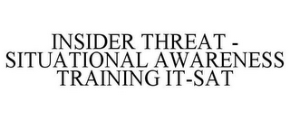 INSIDER THREAT - SITUATIONAL AWARENESS TRAINING IT-SAT