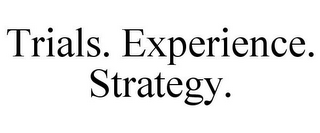 TRIALS. EXPERIENCE. STRATEGY.