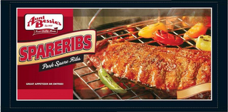 AUNT BESSIE'S EST. 1958 FINEST QUALITY MEATS SPARERIBS PORK SPARE RIBS GREAT APPETIZER OR ENTREE!